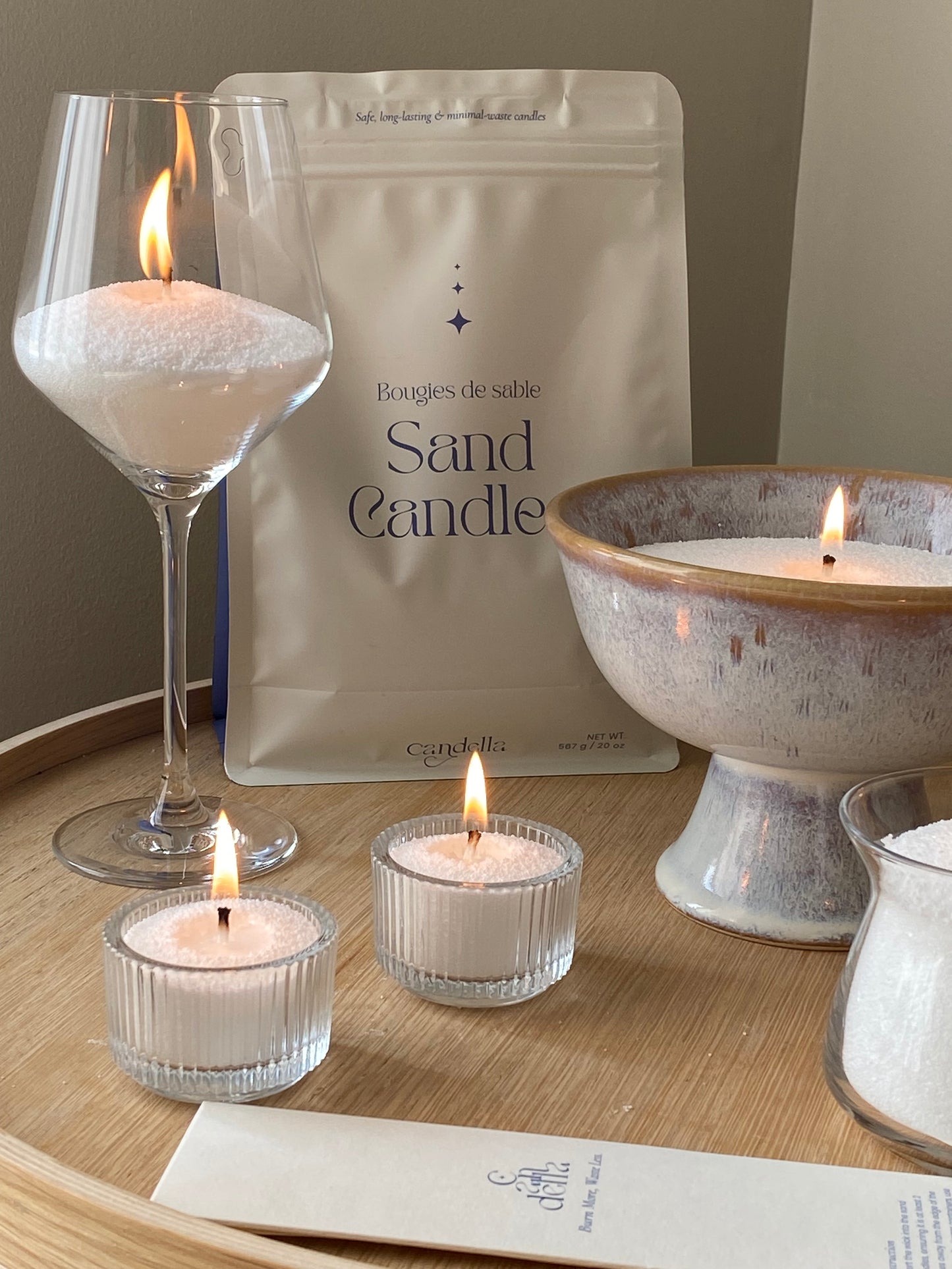 Discover Size - Eco-Friendly Sand Candles